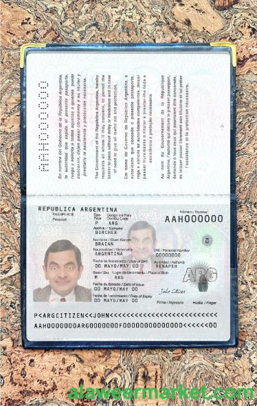 Argentina new passport 2022-present photolook